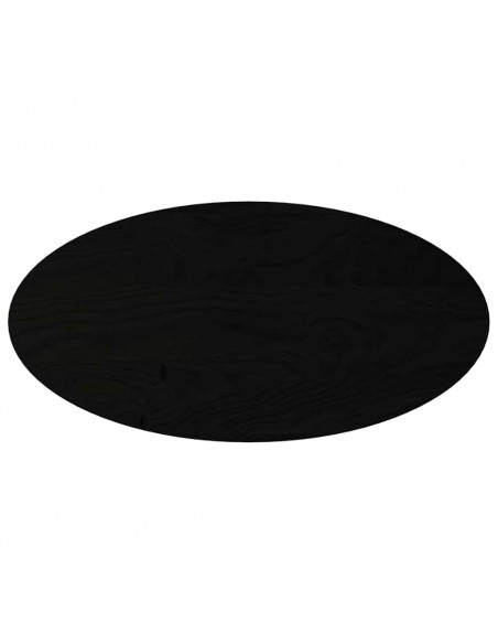Piano Tavolo Marrone Scuro 100x50x4 cm in Rovere Massello Ovale