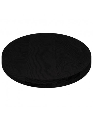 Piano Tavolo Marrone Scuro 100x50x4 cm in Rovere Massello Ovale