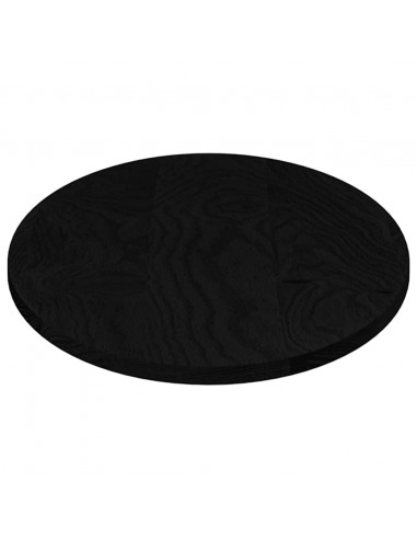 Piano Tavolo Marrone Scuro 100x50x2 cm in Rovere Massello Ovale