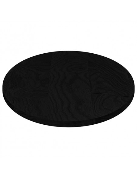 Piano Tavolo Marrone Scuro 100x50x2 cm in Rovere Massello Ovale