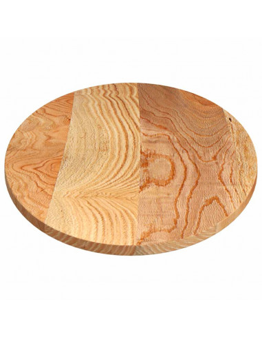 Piano Tavolo Marrone Chiaro 140x60x2cm in Rovere Massello Ovale