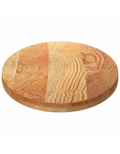 Piano Tavolo Marrone Chiaro 120x60x4cm in Rovere Massello Ovale