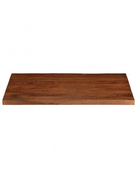 Piano Tavolo 100x80x3,8 cm Rettangolare in Massello di Recupero