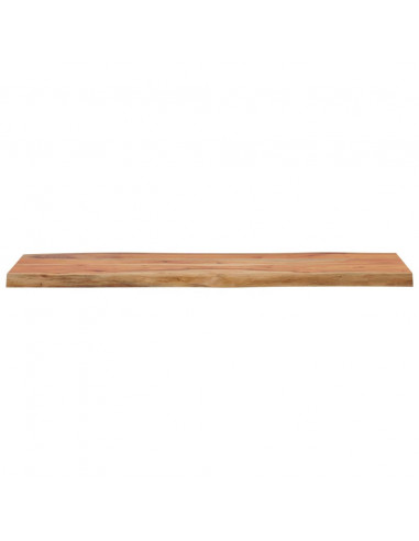 Piano Tavolo 100x40x2,5 cm Rettangolare Legno Acacia Bordi Vivi
