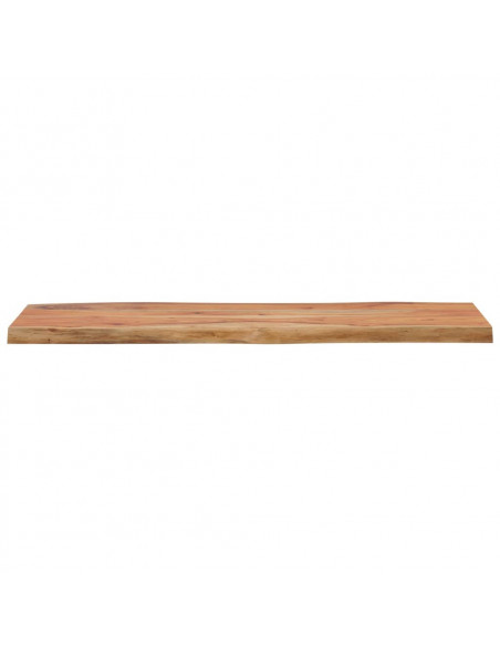 Piano Tavolo 100x40x2,5 cm Rettangolare Legno Acacia Bordi Vivi