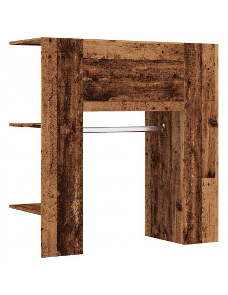 Scaffale Ingresso Legno Antico 97,5x37x99 cm Legno Multistrato