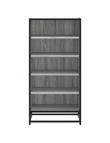 Scarpiera Grigio Sonoma 48x38x97,5 cm in Legno Multistrato