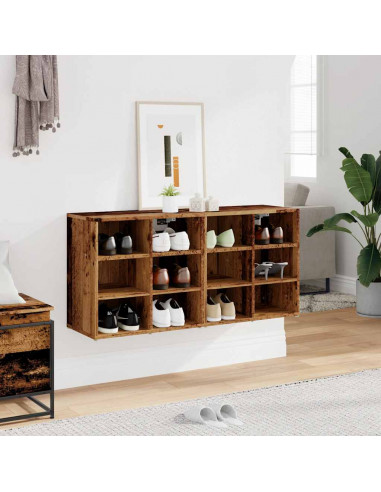 Scarpiere 2 pz Legno Antico 52x30x50 cm