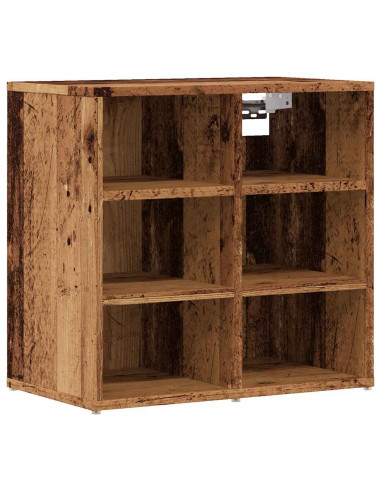 Scarpiere 2 pz Legno Antico 52x30x50 cm