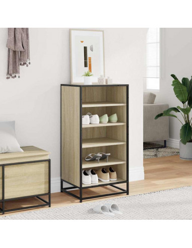 Scarpiera Rovere Sonoma 48x38x97,5 cm in Legno Multistrato