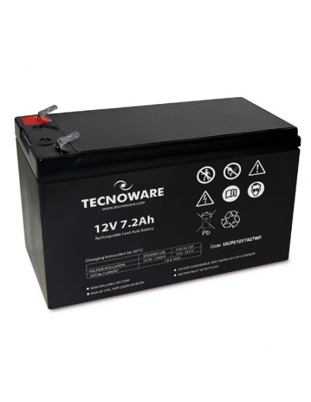 BATTERIA TECNOWARE 12V 7.2Ah FASTON 6,3MM EACPE12V7A2TWP