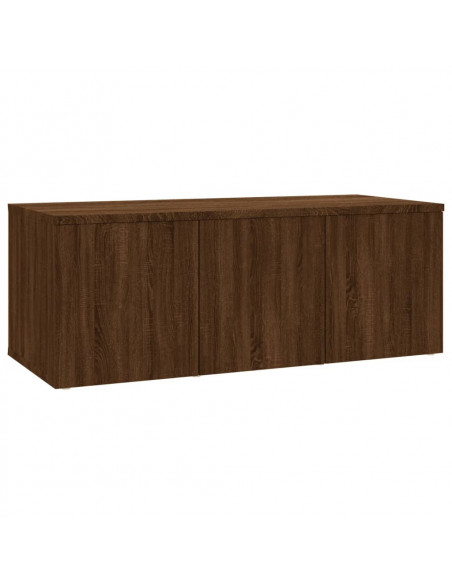 Mobile Porta TV Rovere Marrone 80x34x30 cm in Legno Multistrato