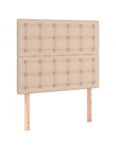 Giroletto con Testiera Cappuccino 120x200 cm in Similpelle