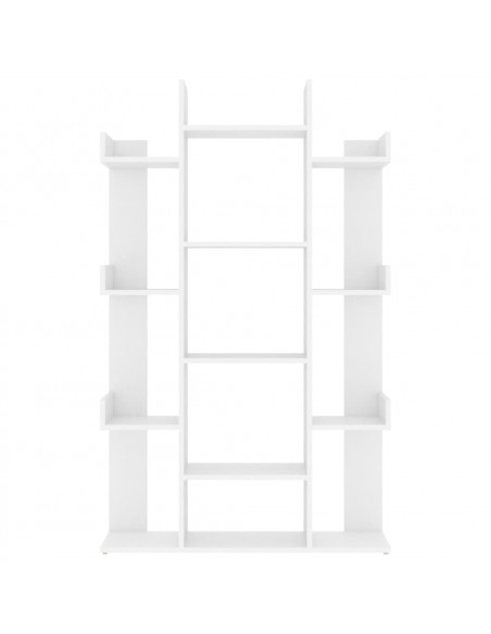 Libreria Bianca 86x25,5x140 cm in Legno Multistrato