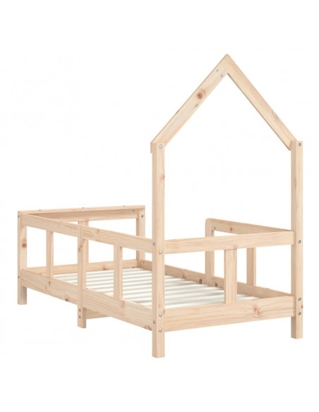 Giroletto per Bambini 70x140 cm in Legno Massello di Pino