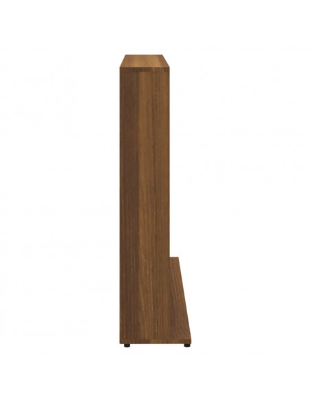 Mobile Porta CD Rovere Marrone 102x23x89,5 cm Legno Multistrato