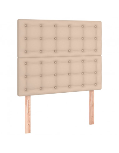 Giroletto a Molle con Materasso Cappuccino 100x200cm Similpelle