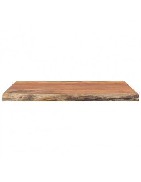 Piano Tavolo 60x60x2,5 cm Quadrato Massello Acacia Bordi Vivi