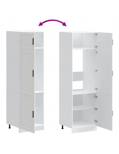 Armadio da Cucina Porto Bianco in Legno Multistrato