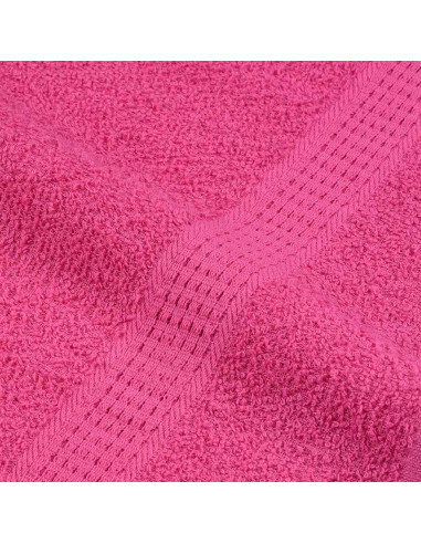 Asciugamani 10 pz Rosa 100x200 cm 360 g/m² 100% Cotone