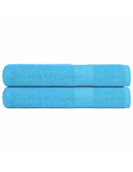 Asciugamani 2 pz Turchesi 100x200 cm 360 g/m² 100% Cotone