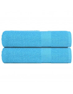 Asciugamani 2 pz Turchesi 50x100 cm 360 g/m² 100% Cotone