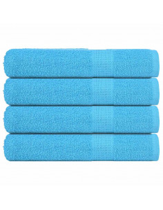 Asciugamani 4 pz Turchesi 100x200 cm 360 g/m² 100% Cotone