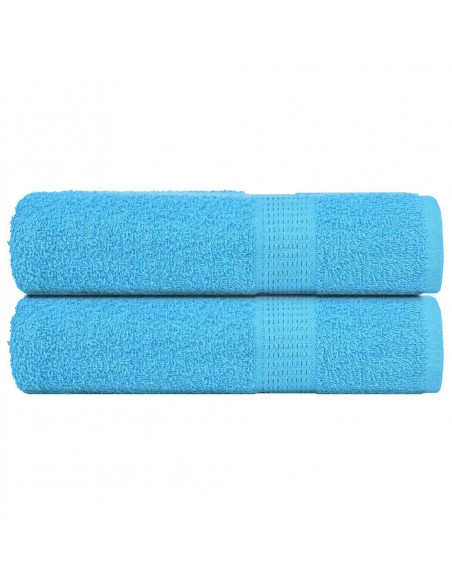 Asciugamani Doccia 2 pz Turchesi 70x140 cm 360 g/m² 100% Cotone