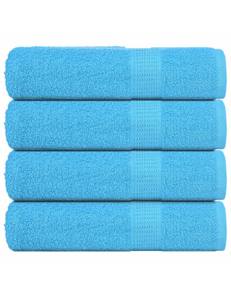 Asciugamani Doccia 4 pz Turchesi 70x140 cm 360 g/m² 100% Cotone