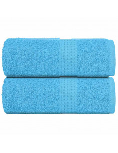 Asciugamani Ospiti 2 pz Turchesi 30x50 cm 360 g/m² 100% Cotone