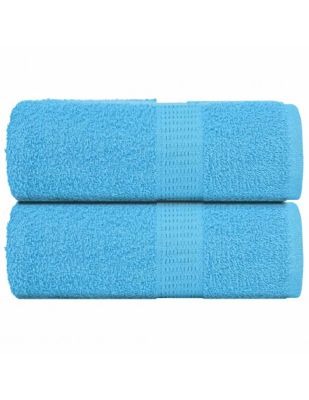 Asciugamani Ospiti 2 pz Turchesi 30x50 cm 360 g/m² 100% Cotone
