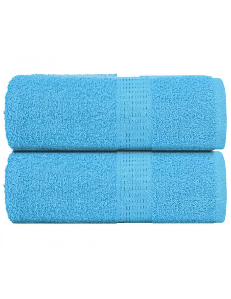 Asciugamani Sapone 2 pz Turchesi 30x30 cm 360 g/m² 100% Cotone