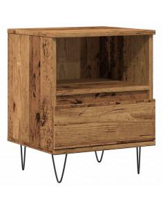 Comodino Legno Antico 40x35x50 cm in Legno Multistrato