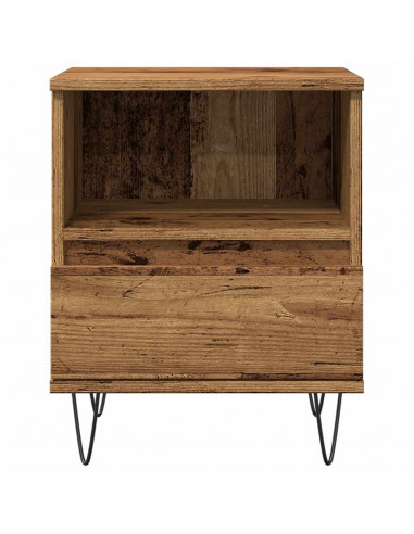 Comodino Legno Antico 40x35x50 cm in Legno Multistrato