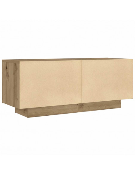 Comodino Rovere Artigianale 100x35x40 cm in Legno Multistrato