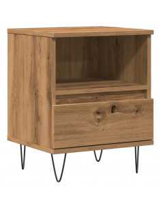 Comodino Rovere Artigianale 40x35x50 cm in Legno Multistrato