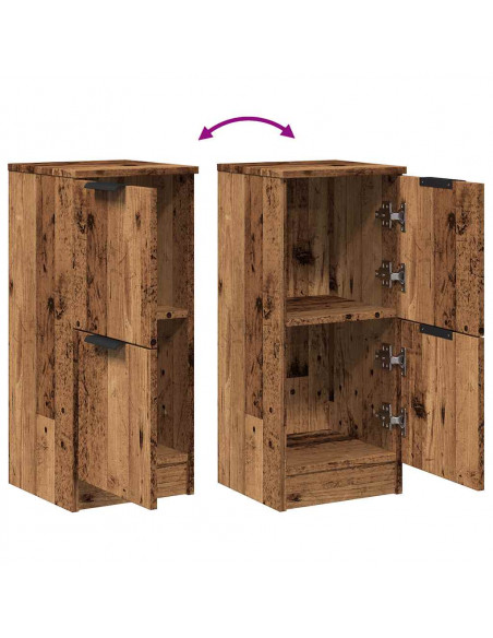 Credenza Legno Antico 30x30x70 cm in Legno Multistrato