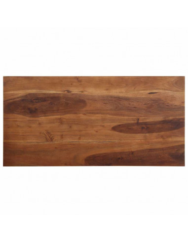 Tavolo da Pranzo 120x60x76 cm in Legno Massello di Acacia