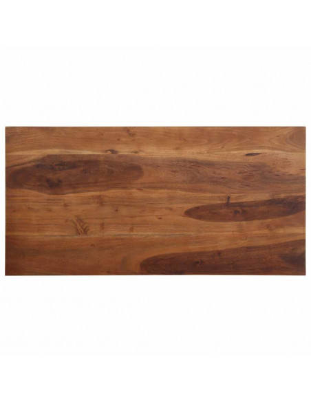 Tavolo da Pranzo 120x60x76 cm in Legno Massello di Acacia