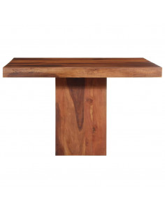 Tavolo da Pranzo 120x120x77 cm Legno Massello di Acacia 2