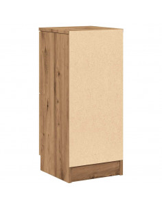 Credenze 2 pz Rovere Artigianale 30x30x70 cm Legno Multistrato