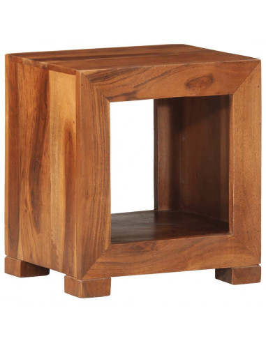 Tavolino 37x29x40 cm in Legno Massello di Acacia
