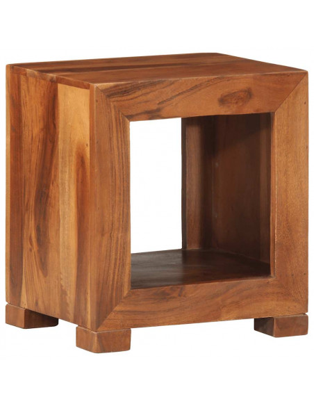 Tavolino 37x29x40 cm in Legno Massello di Acacia