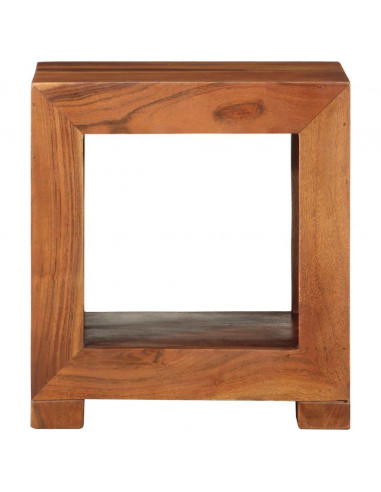 Tavolino 37x29x40 cm in Legno Massello di Acacia
