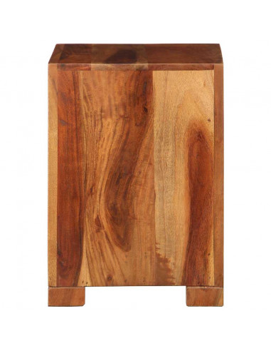 Tavolino 37x29x40 cm in Legno Massello di Acacia