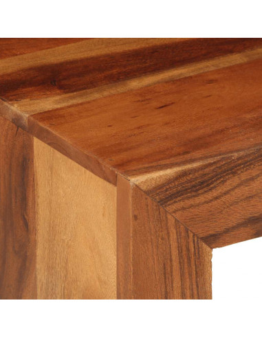 Tavolino 37x29x40 cm in Legno Massello di Acacia