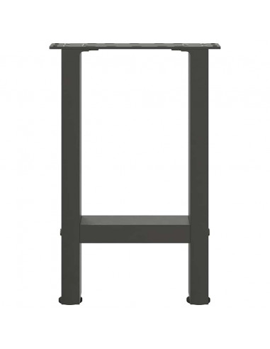 Gambe per Tavolino Antracite 2 pz 38x(42-43) cm Acciaio