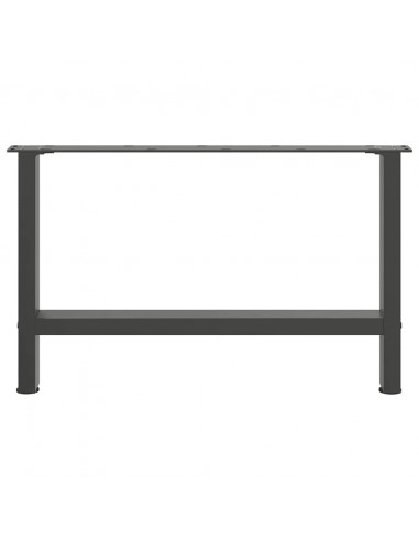 Gambe per Tavolino Antracite 2 pz 70x(42-43) cm Acciaio