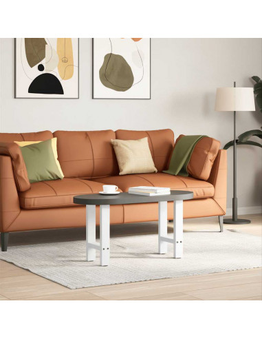 Gambe per Tavolino Bianco 2 pz 28x(42-43) cm Acciaio