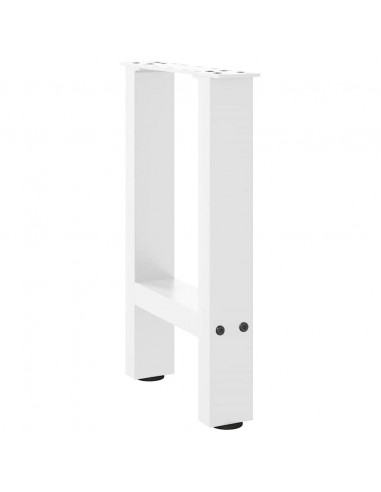 Gambe per Tavolino Bianco 2 pz 38x(42-43) cm Acciaio